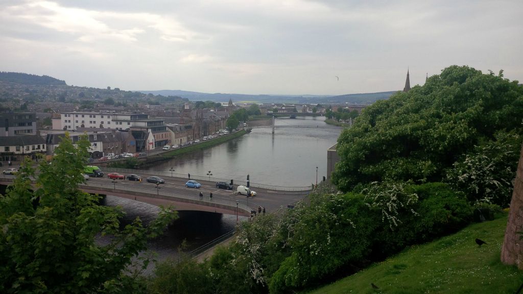 The Young Street Bridge over the River Ness.